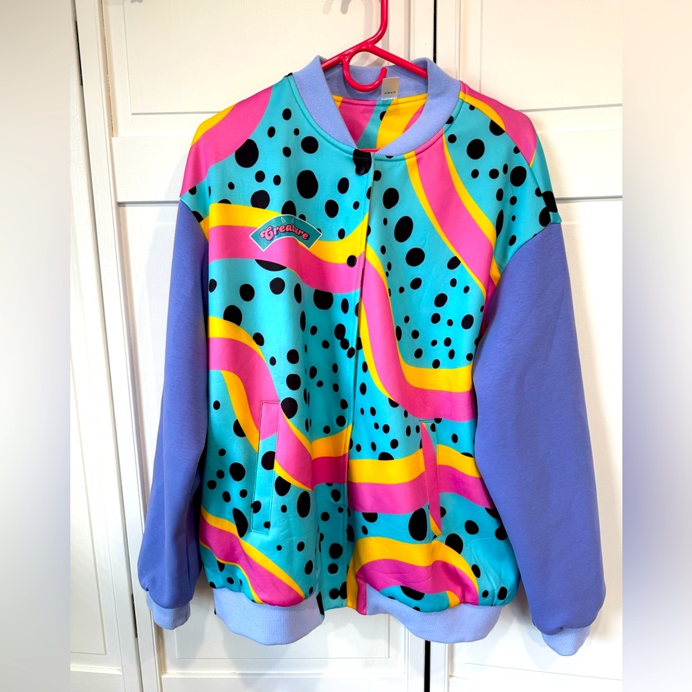 Retro 80s-style varsity jacket (custom from TikToker Stanzi Potenza) size Small